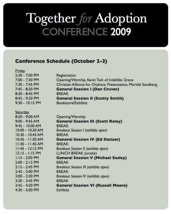 conference-2009-schedule